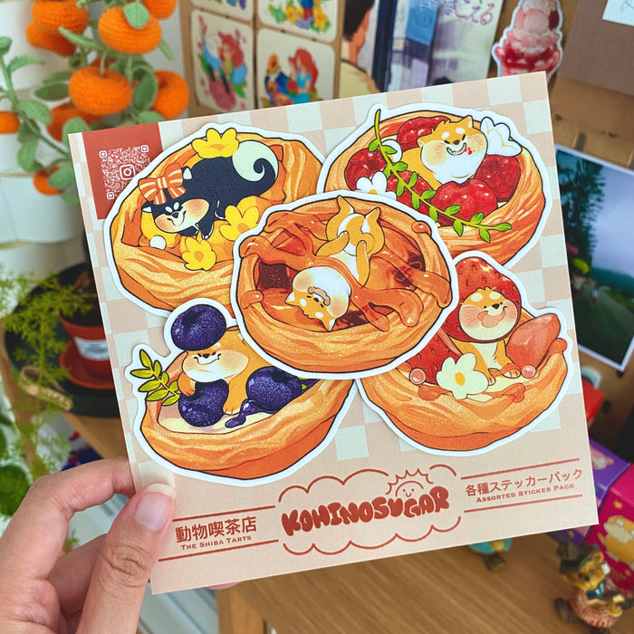 Kohinosugar Sticker Pack // Shiba Tarts