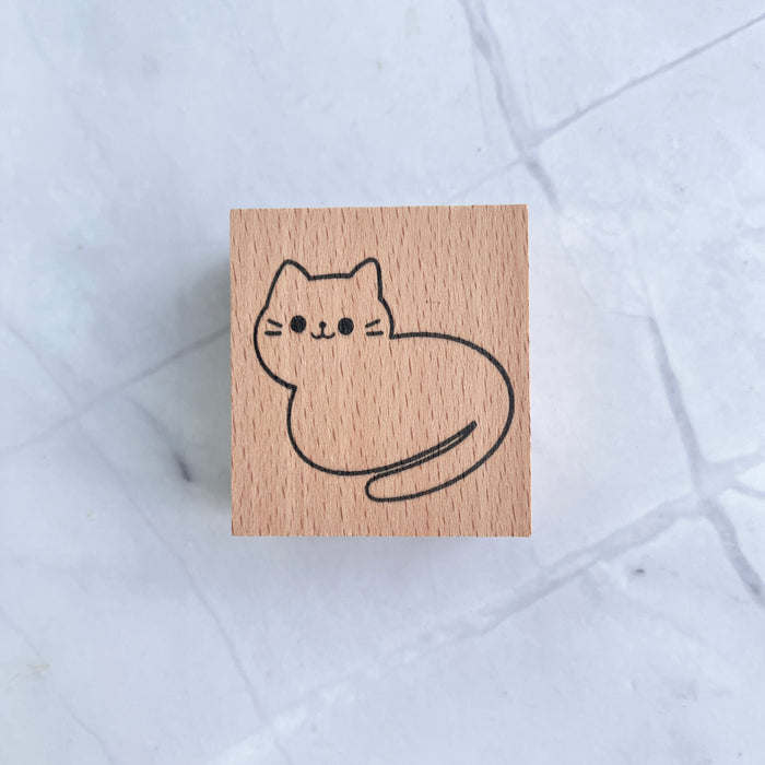 Loaf Cat Rubber Stamp