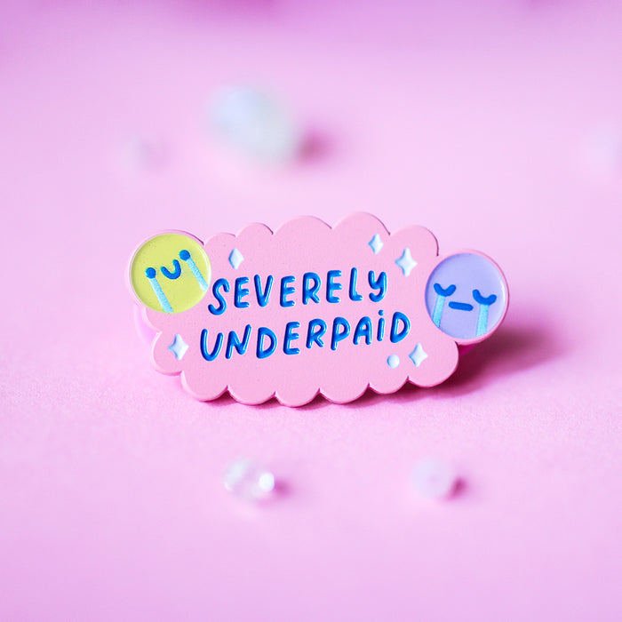 Artsy Jadey Enamel Pin // Severely Underpaid