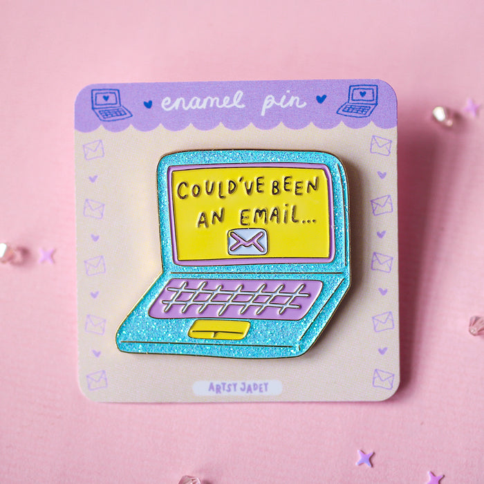 Artsy Jadey Enamel Pin // Could've Been An Email