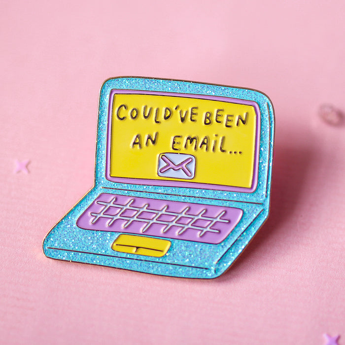 Artsy Jadey Enamel Pin // Could've Been An Email