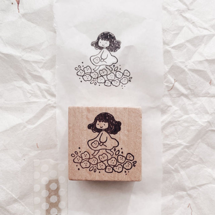 msbulat Rubber Stamp // I'm Walking On Posies ~Woah~