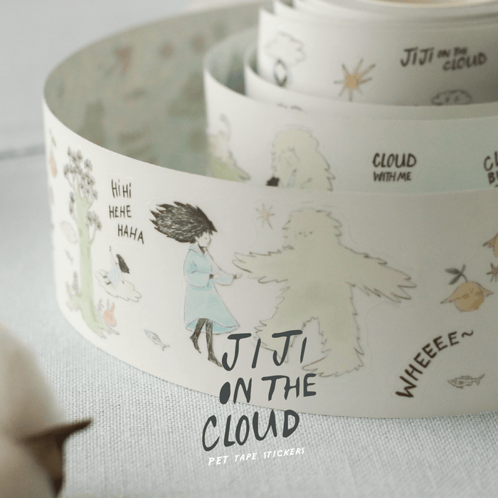 teayou Die-Cut PET Tape // Jiji on the Clouds