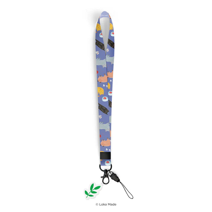 Ken Smiths x Loka Made Lanyard: Playful Cat