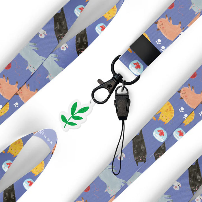 Ken Smiths x Loka Made Lanyard: Playful Cat