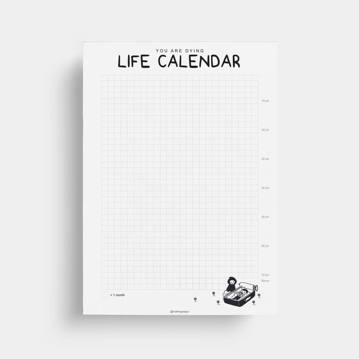 Nothingwejun Art Print // Life Calendar