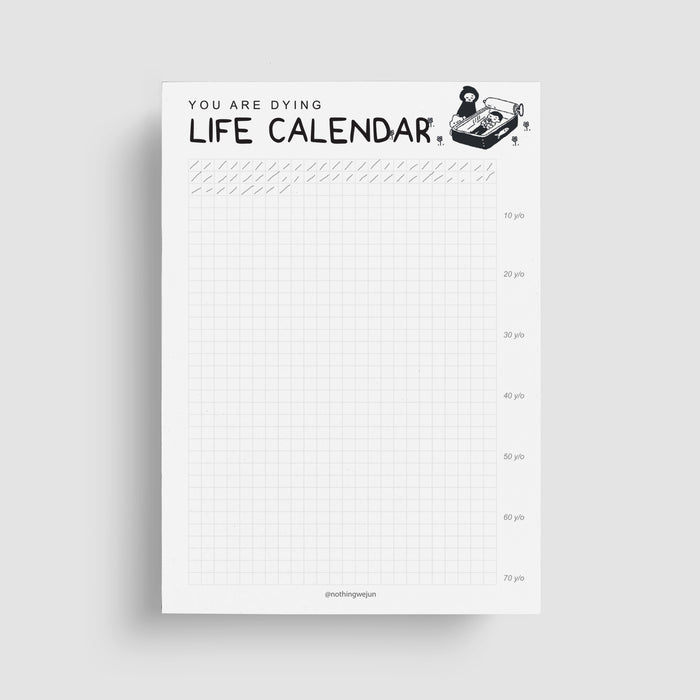 Nothingwejun Art Print // Life Calendar