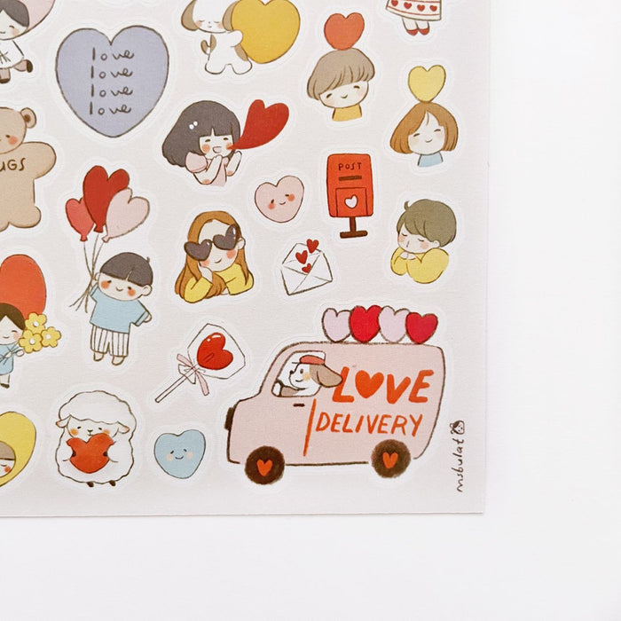 msbulat Sticker Sheet // Love Delivery