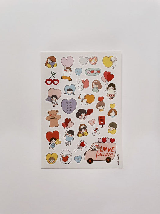 msbulat Sticker Sheet // Love Delivery