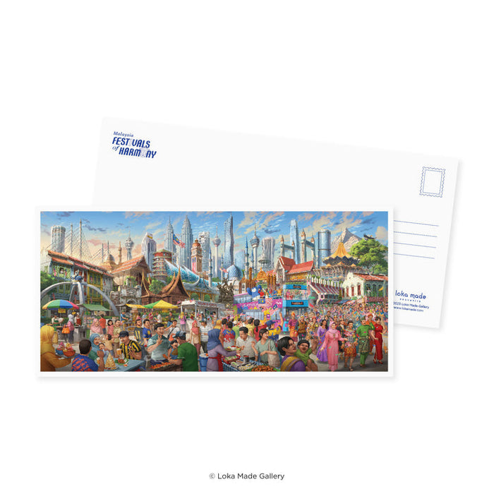 Loka Made Panorama Postcard // Festivals of Harmony
