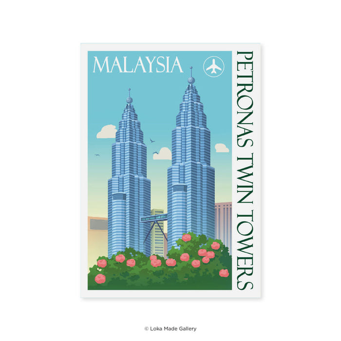 Loka Made Postcard // Petronas Twin Towers