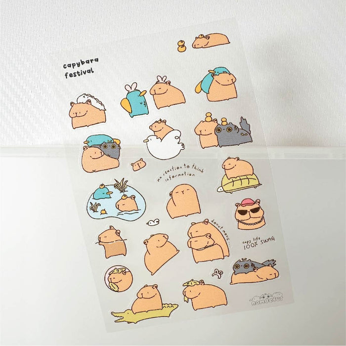 Nomdefur Sticker Sheet // Capybara Festival