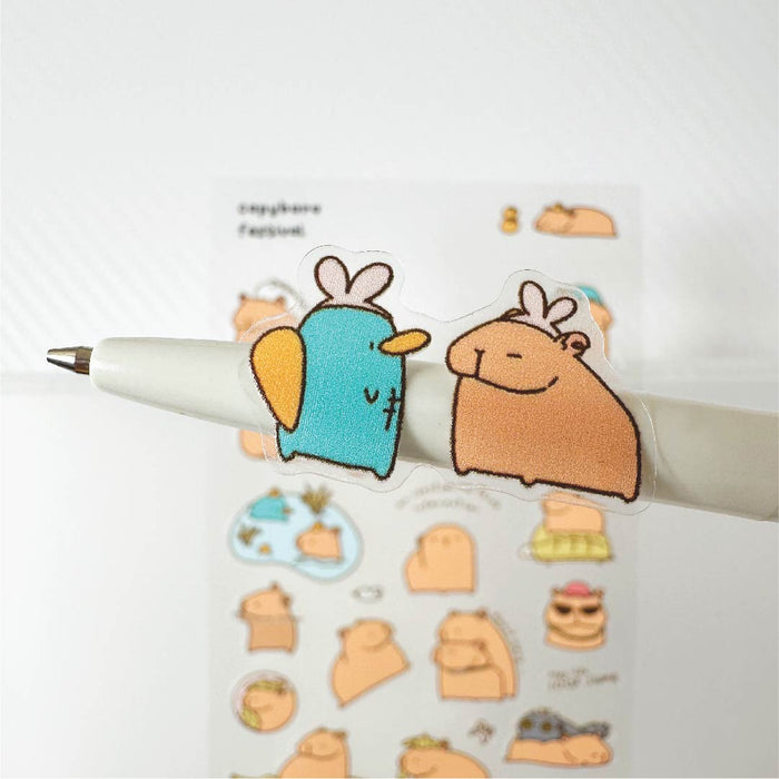 Nomdefur Sticker Sheet // Capybara Festival