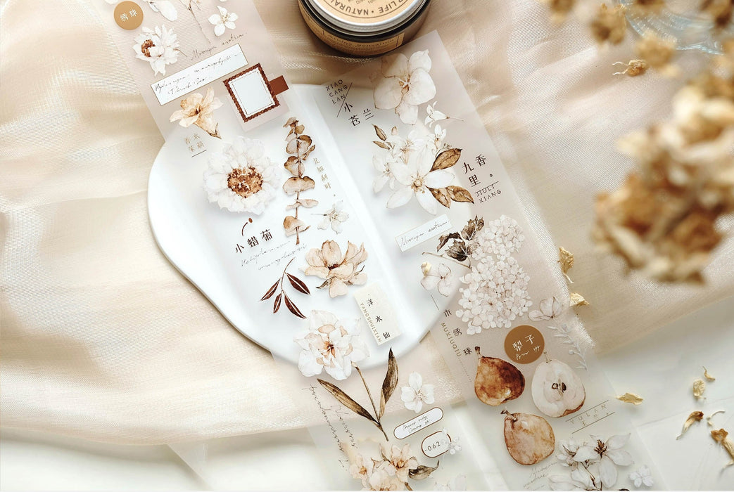 Freckles Tea Vol. 3 PET Tape // Pure White Brown Tea