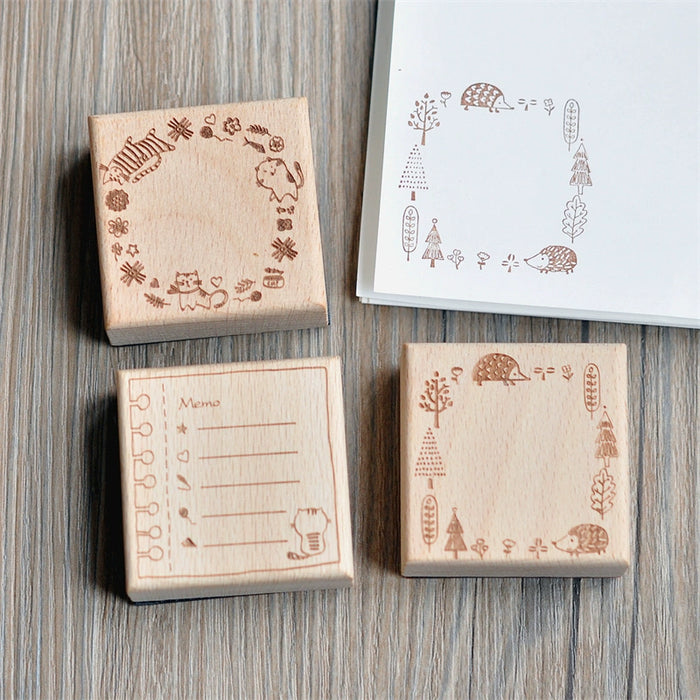 Maru Stationery Rubber Stamp // Frames