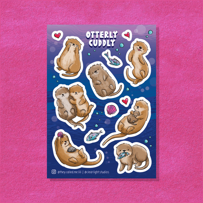 Lili Lukis Sticker Sheet // Otterly Cuddly
