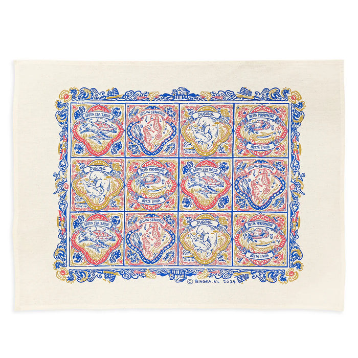 Bingka Tea Towel | Ombak Tiles