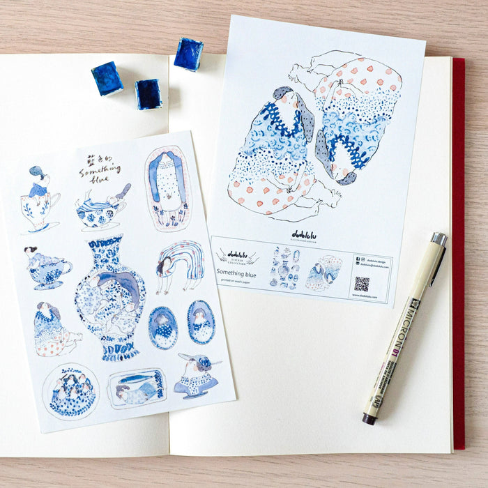 dodolulu Washi Sticker Sheet // Something Blue