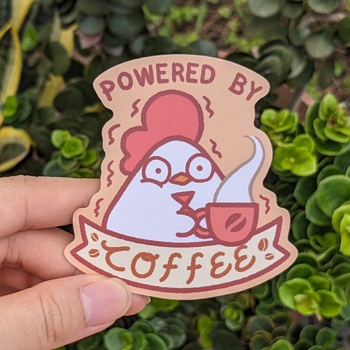 PugiBuni Sticker Flake // Powered by Coffee