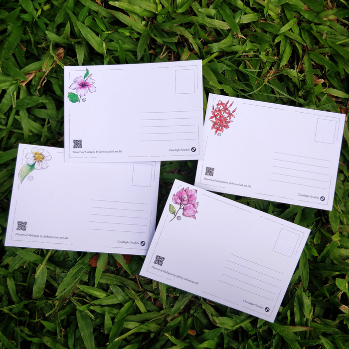 They Called Me Lili Flower Postcards (Set of 4)