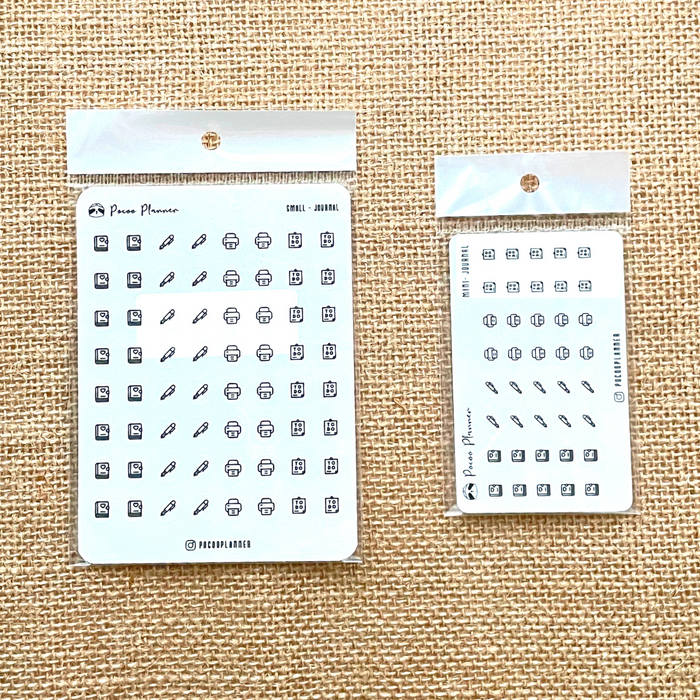 Pocoo Planner Monochrome CARD Size Sticker // Icon (3/3)