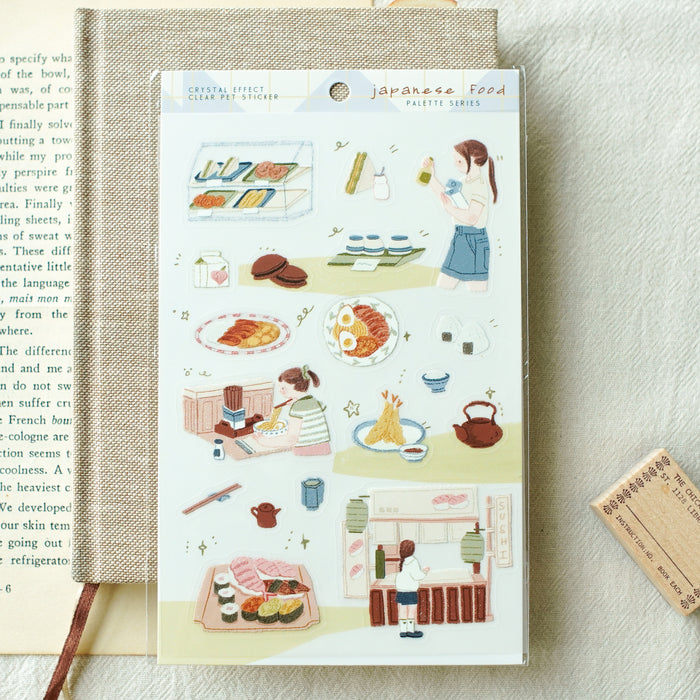 teayou Crystal Palette Sticker // Japanese Food