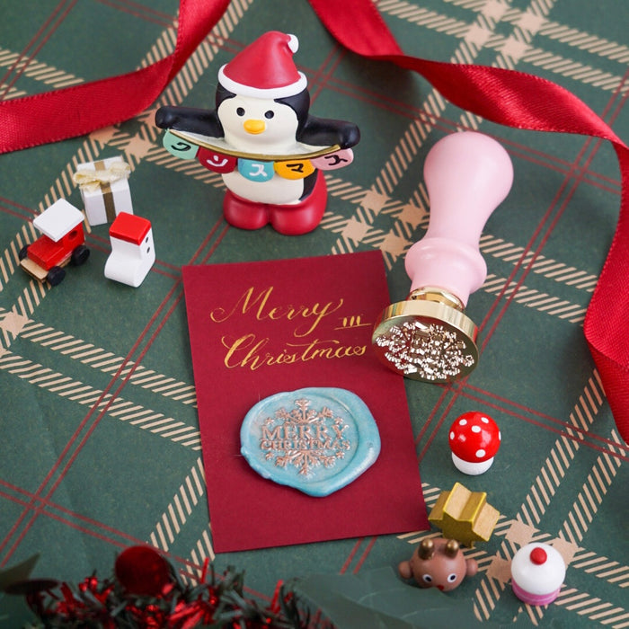 Wooden Wax Seal | Merry Christmas III