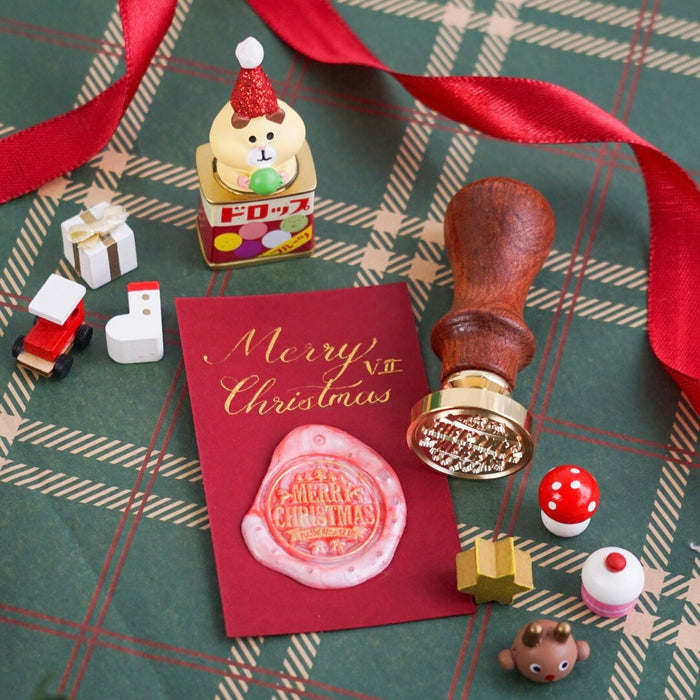 Wooden Wax Seal | Merry Christmas VII