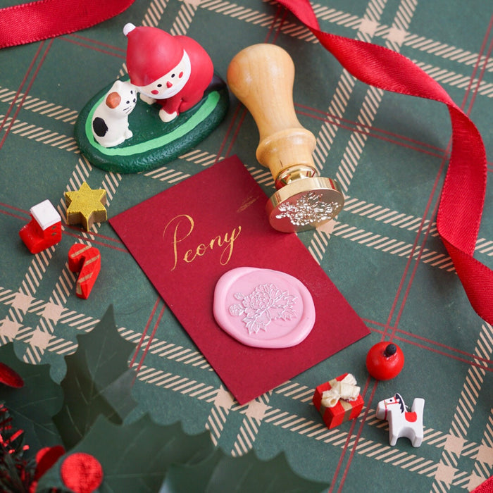 Wooden Wax Seal | Peony