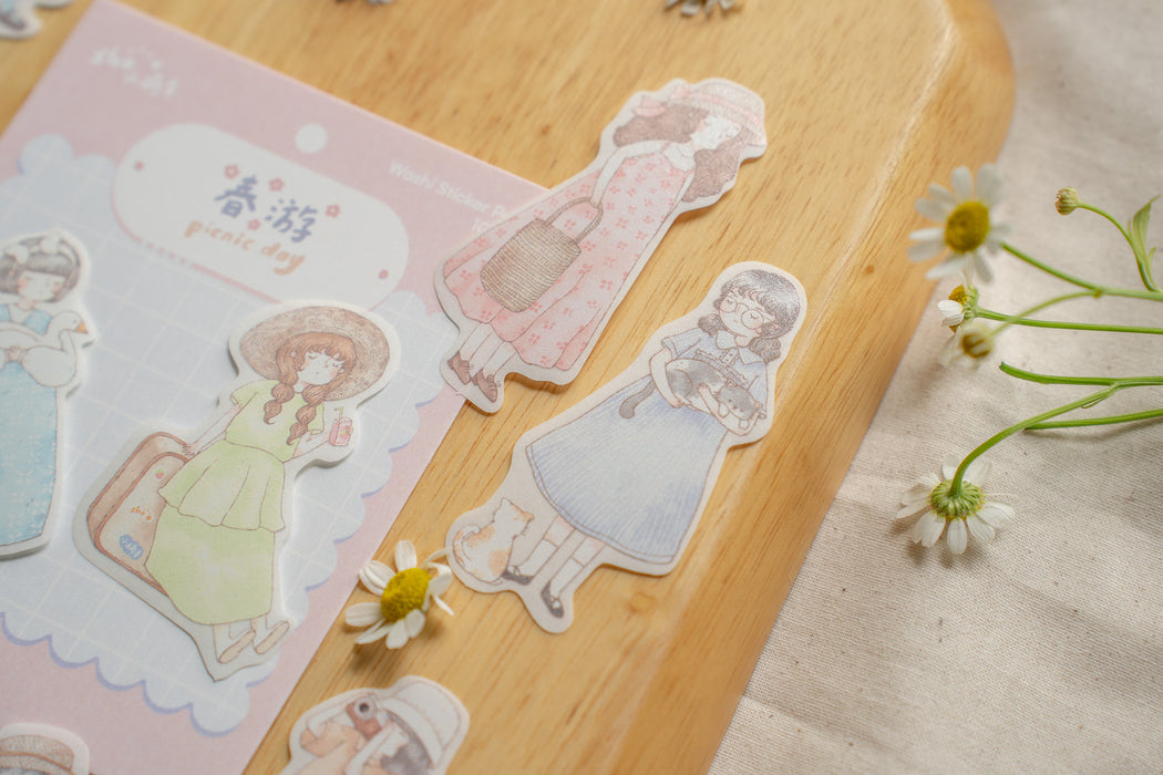 Qiara Sticker Pack // Picnic Day (Washi)