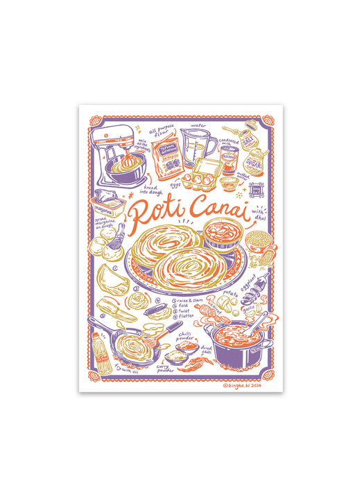 Bingka Postcard | Roti Canai