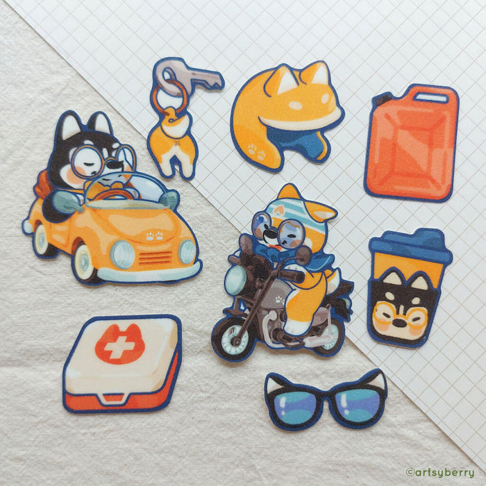 Artsyberry Sticker Pack // Kuruma no Mono