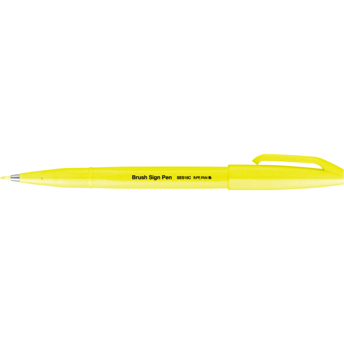 Pentel Fude Fluorescent Touch Brush Sign Pen