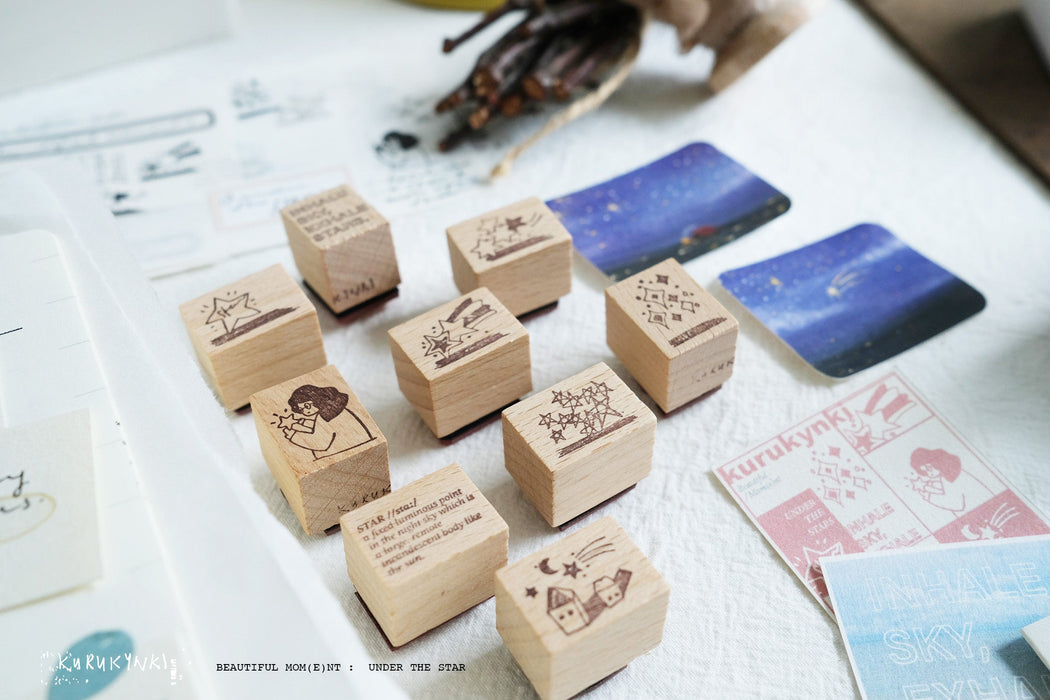 Kurukynki Rubber Stamp Collection // Beautiful Moments - Stars