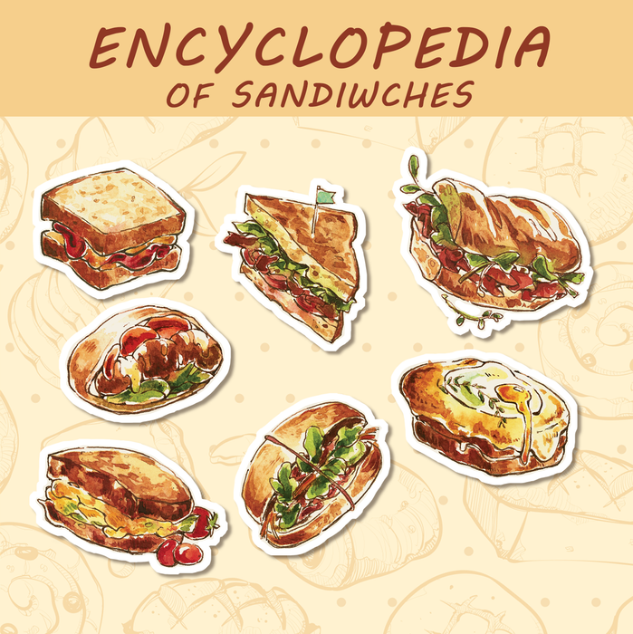 Thar Chandran Sticker Pack // Encyclopedia of Sandwiches