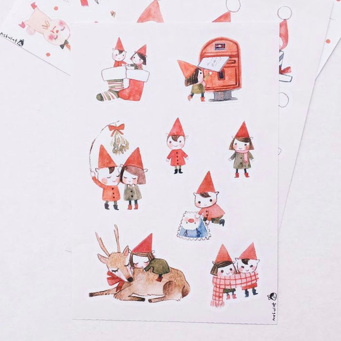 msbulat Sticker Sheet // Santa's Elves