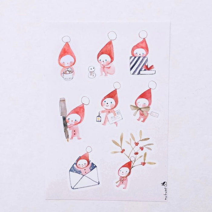 msbulat Sticker Sheet // Santa's Helper