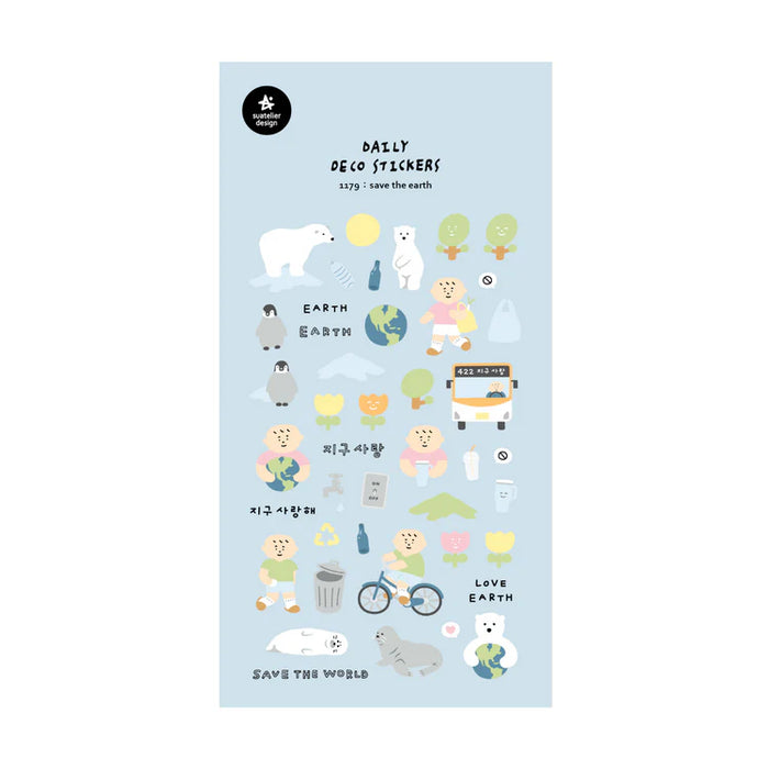 Suatelier Stickers | Save the Earth