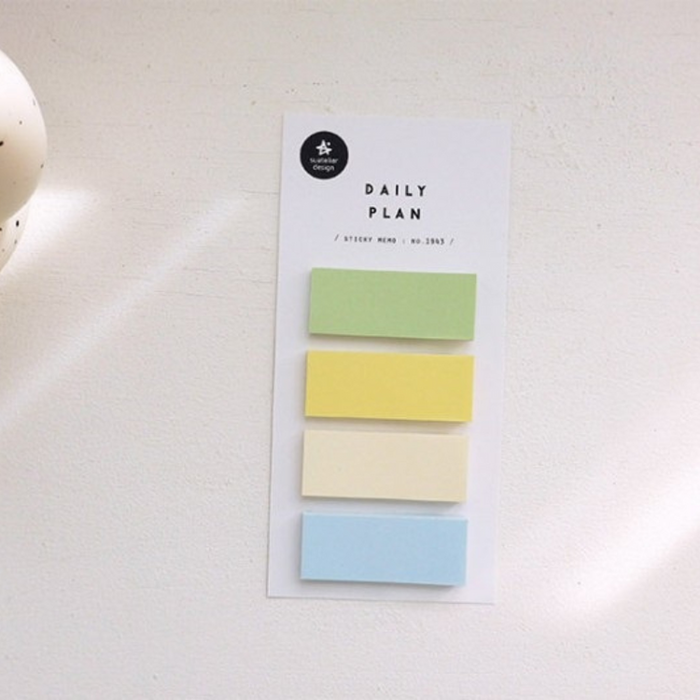 Suatelier Daily Plan 32 Sticky Memo //  Fresh Color Block
