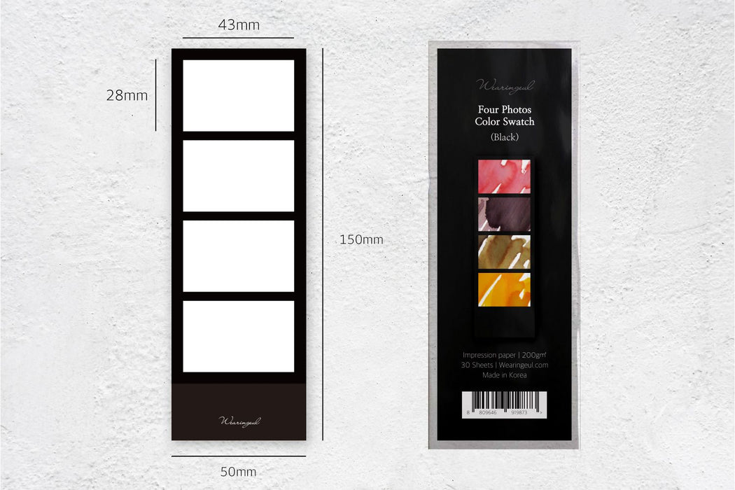 Wearingeul Color Swatch Card // Four Photos