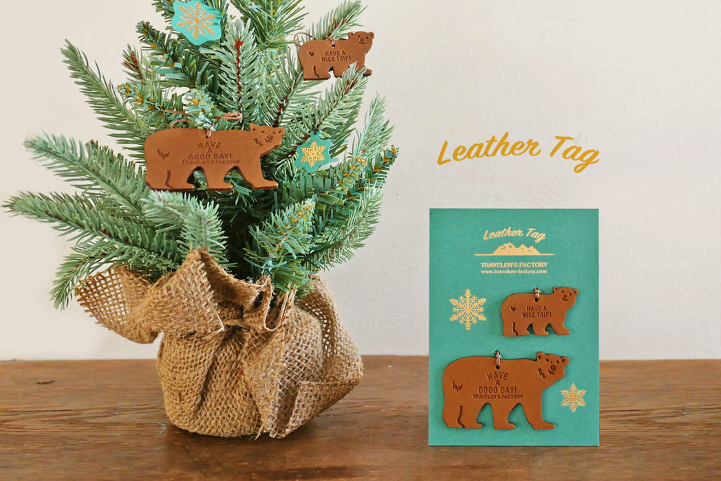 [Limited] TRAVELER'S FACTORY Leather Tag // Bear