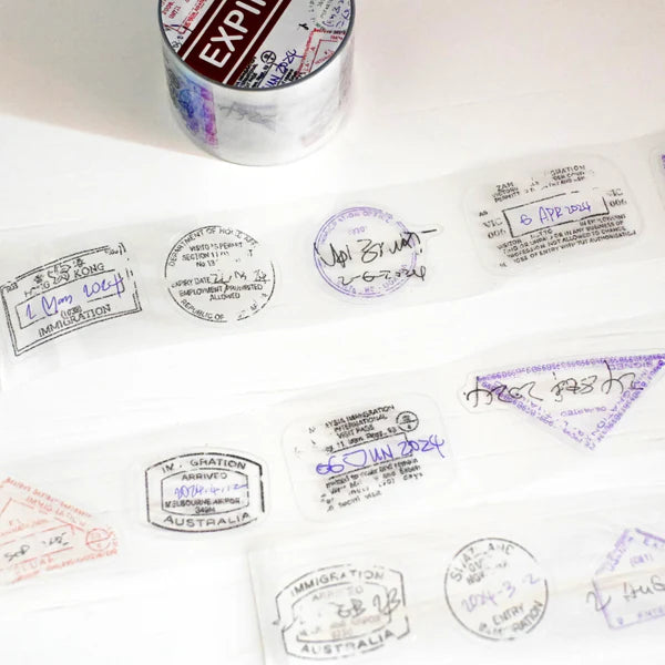 Jr.journal PVC Die-Cut Tape // Expired Visa