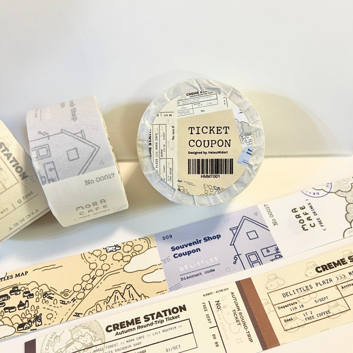 Hatsu Midori Masking Tape // Ticket Coupon