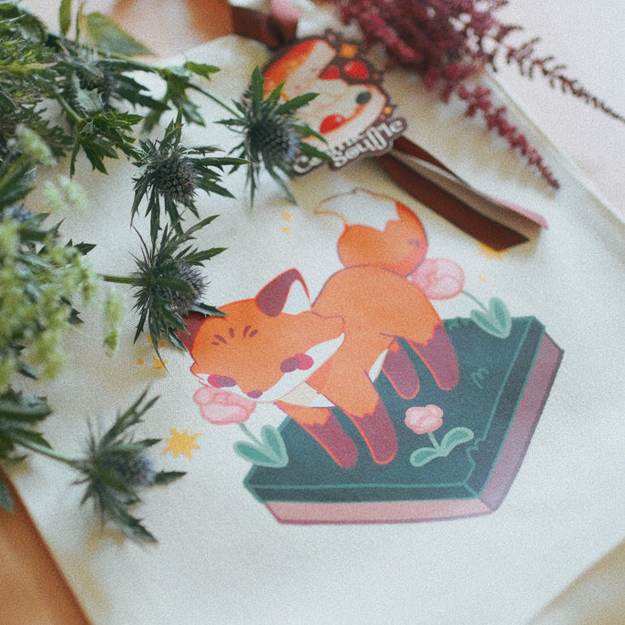 Fox Tote by foxberrydraws