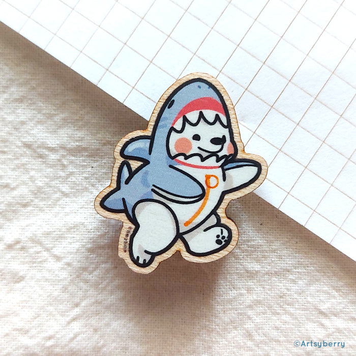 Artsyberry Wooden Pin // Under The Sea (6 designs)