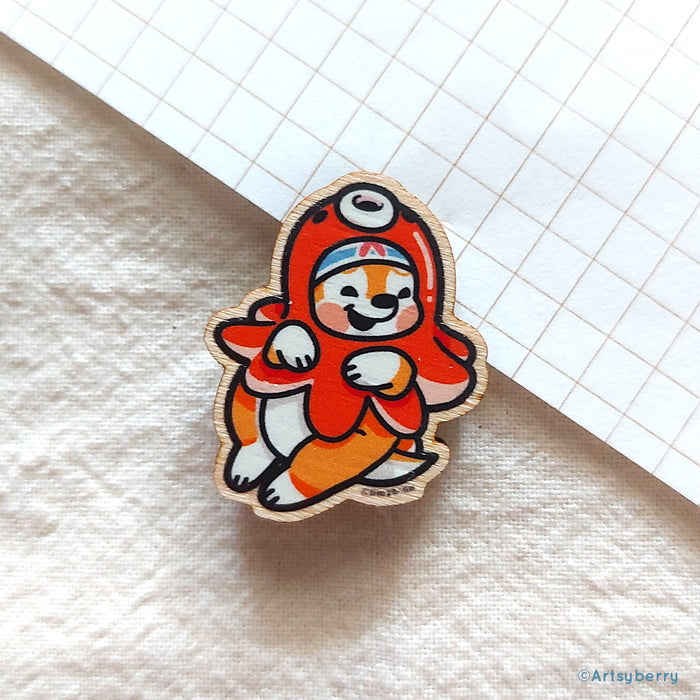 Artsyberry Wooden Pin // Under The Sea (6 designs)