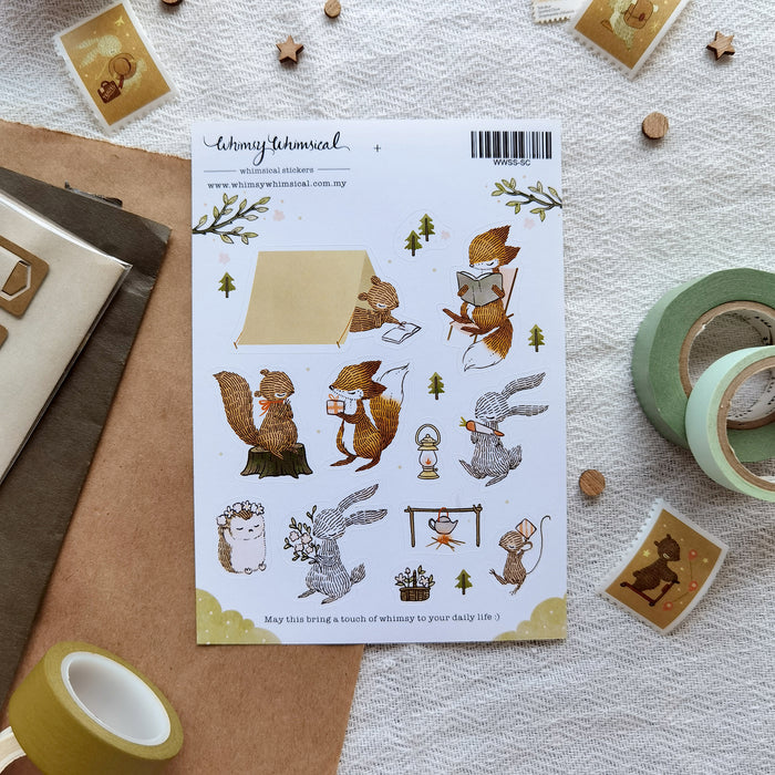 Whimsy Whimsical Sticker Sheet - Summer Collection