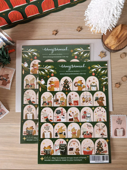 Whimsy Whimsical Christmas Sticker Sheet