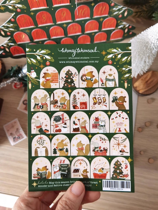 Whimsy Whimsical Christmas Sticker Sheet