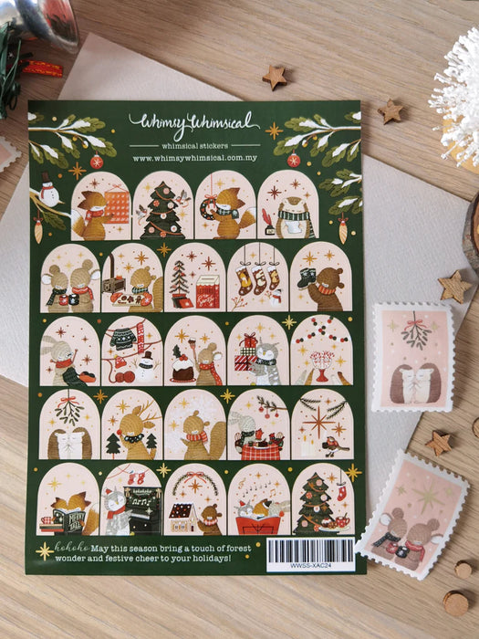 Whimsy Whimsical Christmas Sticker Sheet